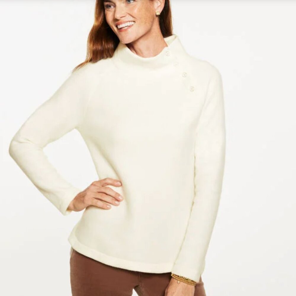 NEW Fleece Mockneck Pullover